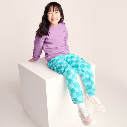 Montadale Kids Shaun the Sheep Crew Sweat - Lilac Haze
