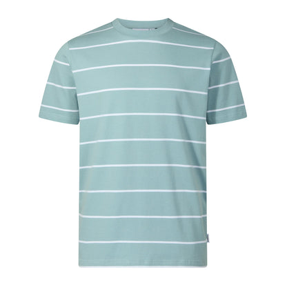 Morar Mens 100% Cotton Supersoft T-Shirt - Summer Sky Stripe