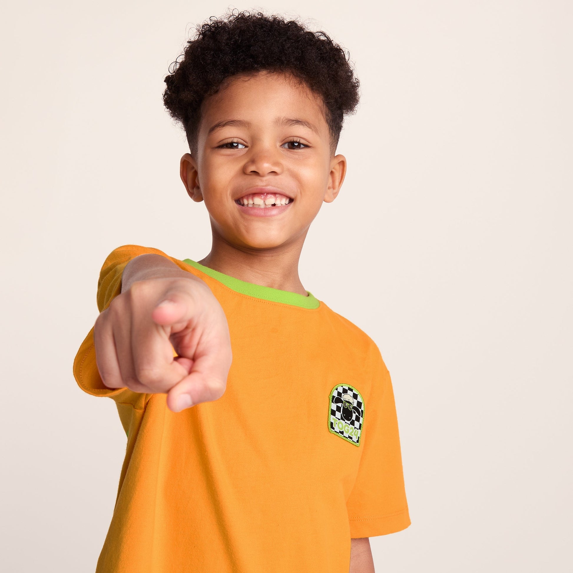 Najdi Kids Shaun the Sheep T-Shirt - Orange Slice