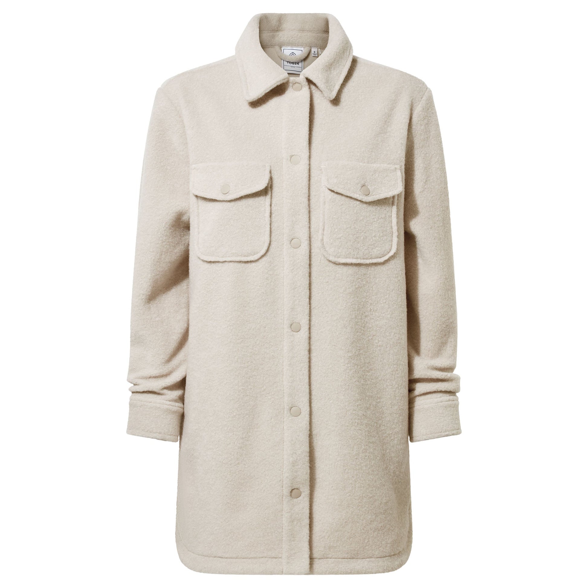 Nayla Womens Long Shacket - Warm Cloud