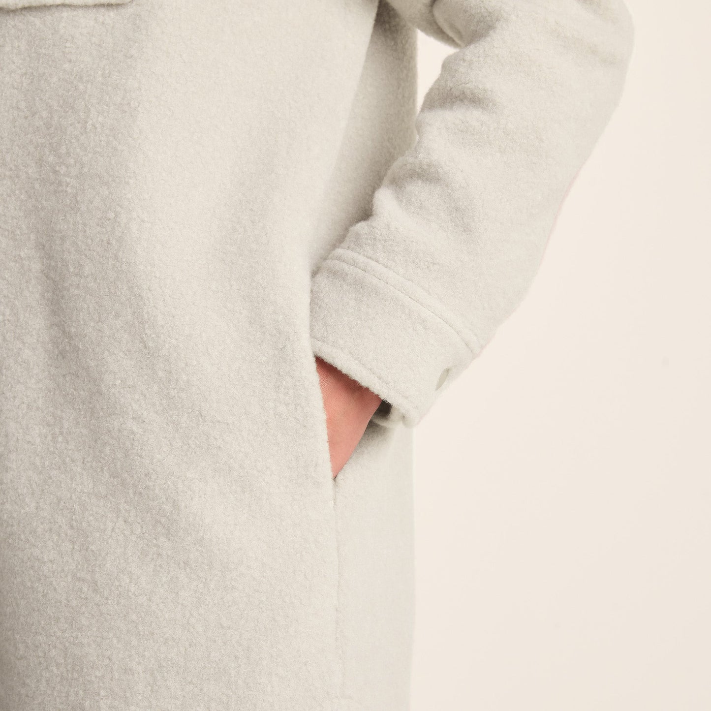 Nayla Womens Long Shacket - Warm Cloud