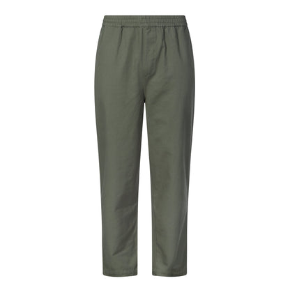 Nelson Mens Relaxed Fit 100% Cotton Heavyweight Straight Leg Trousers - Faded Khaki