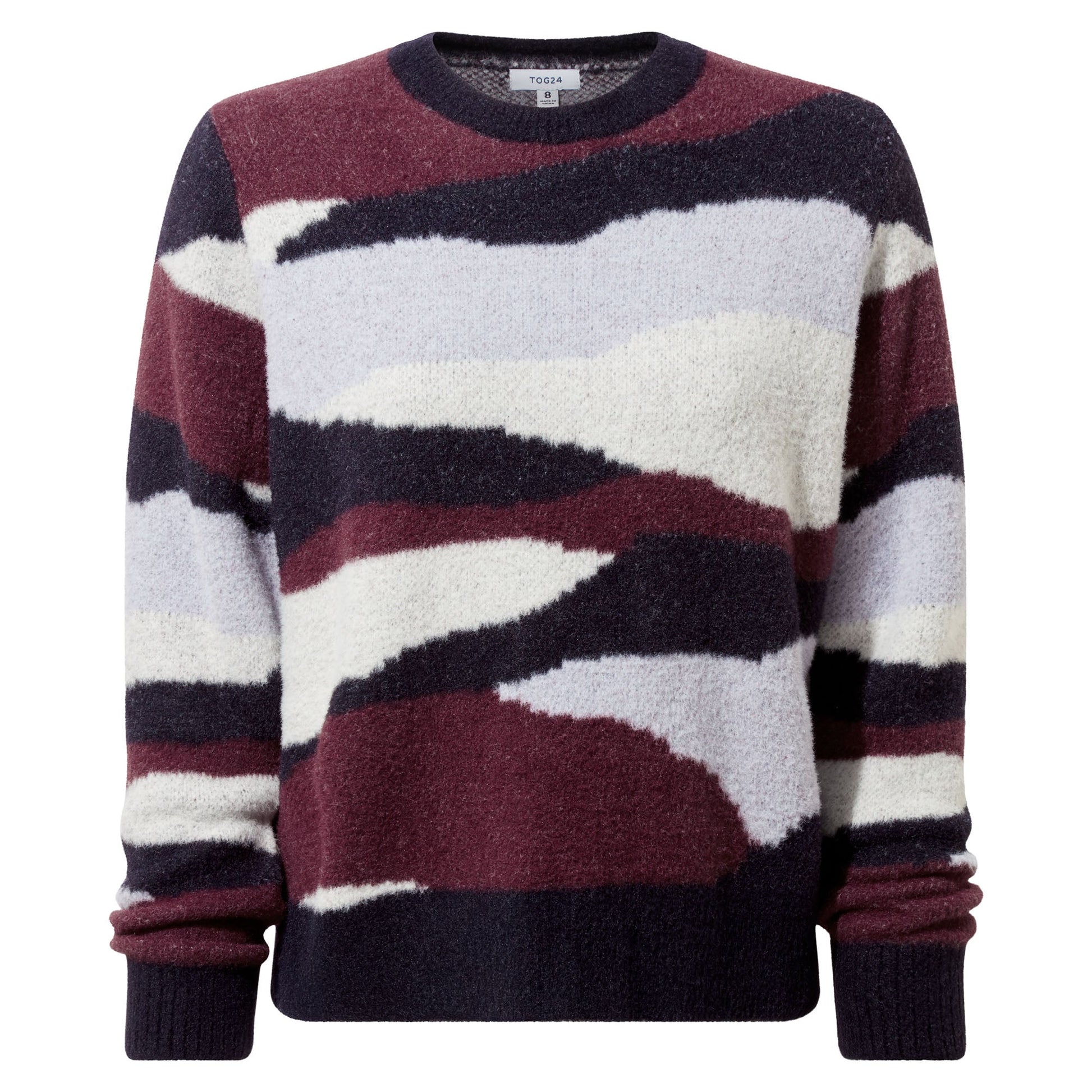 Niamh Womens Chunky Knitted Jumper - Landscape Knit