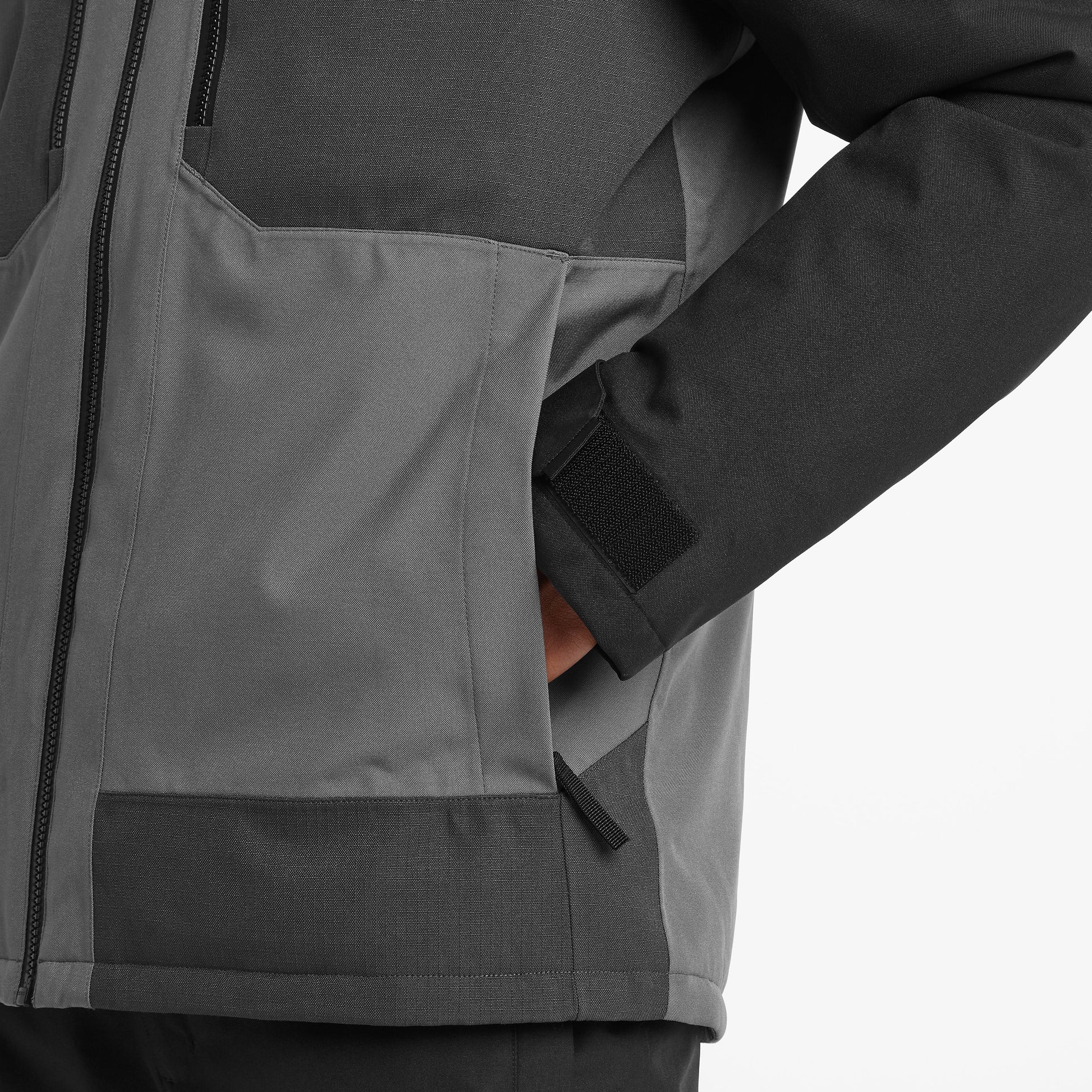Nitehawk Mens Ski Jacket - Steel Grey/Soot Grey/Black