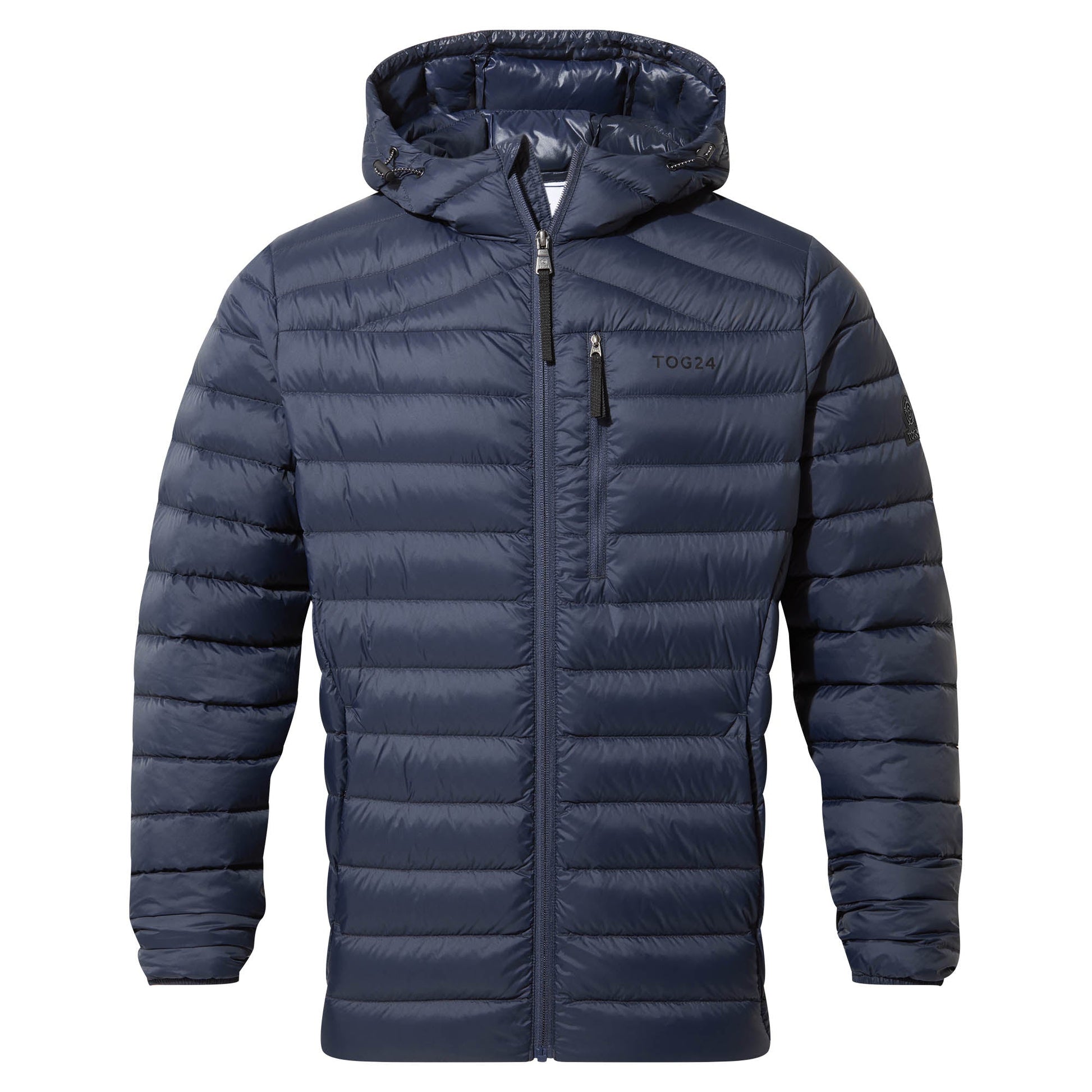 North Mens RDS Certified Down Hooded Jacket - Dark Indigo