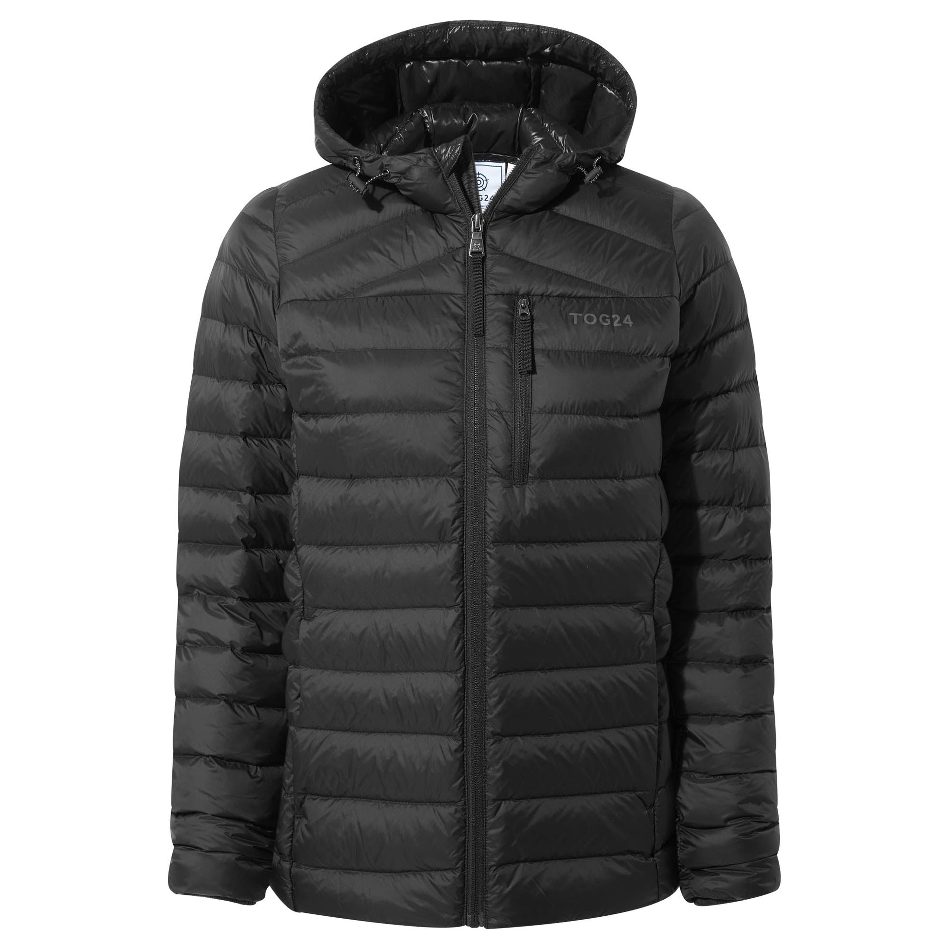 North Womens RDS Certified Down Hooded Jacket - Black