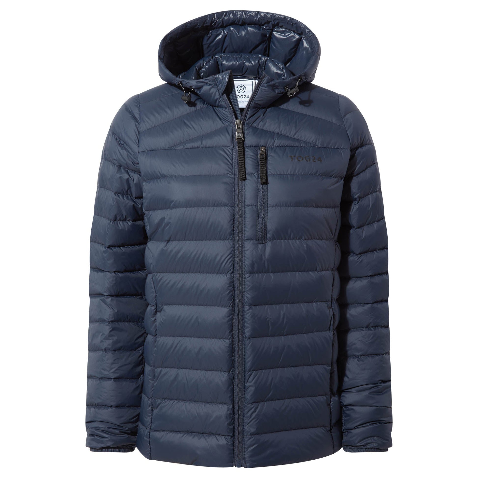 North Womens RDS Certified Down Hooded Jacket - Dark Indigo