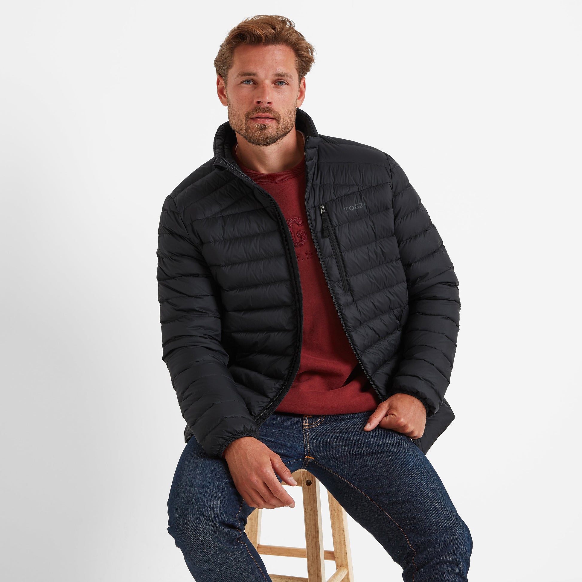 North Mens RDS Certified Down Jacket - Black