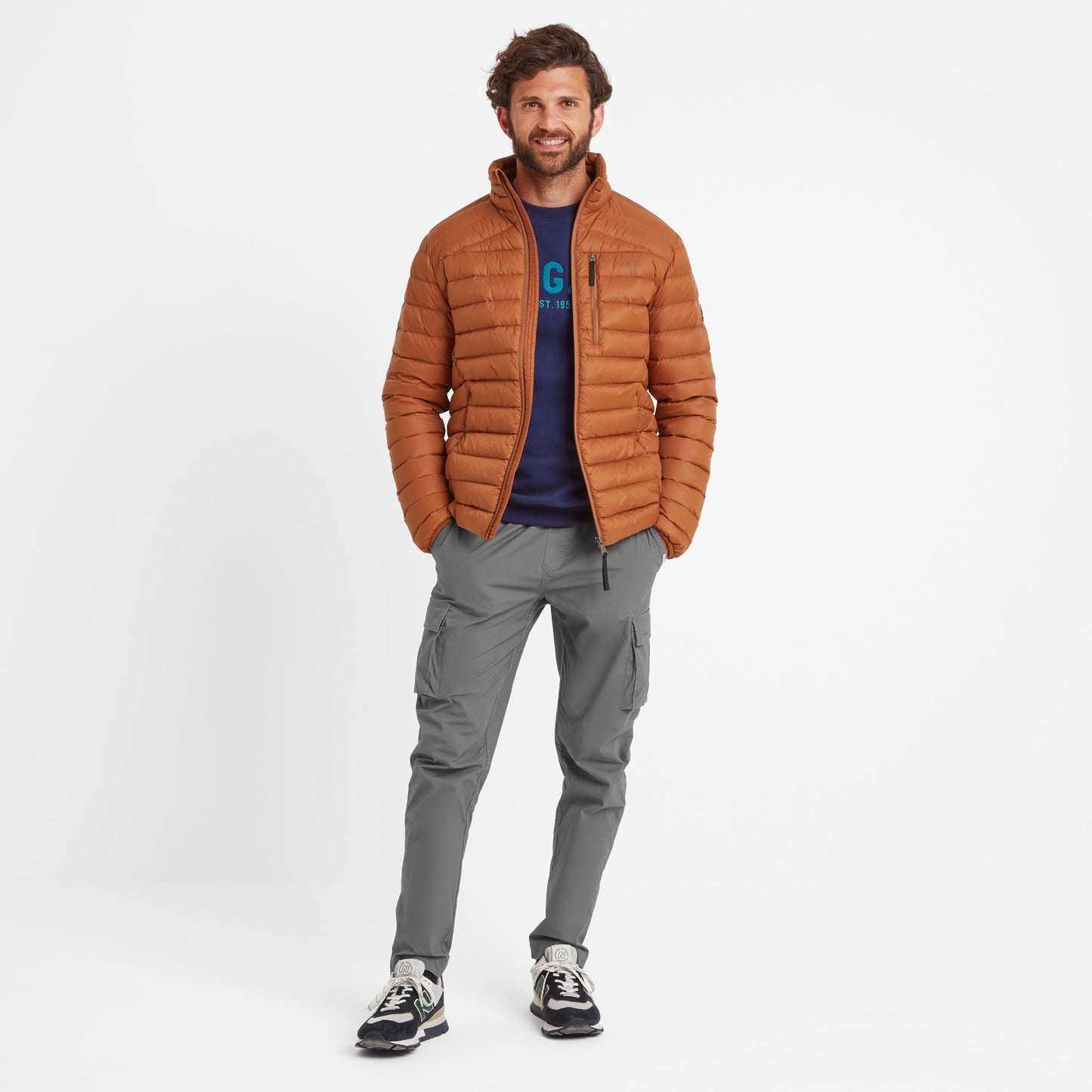 North Mens RDS Certified Down Jacket - Rust