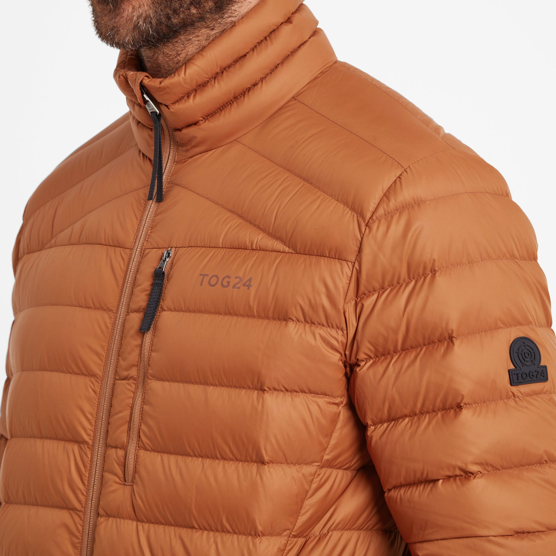 North Mens RDS Certified Down Jacket - Rust