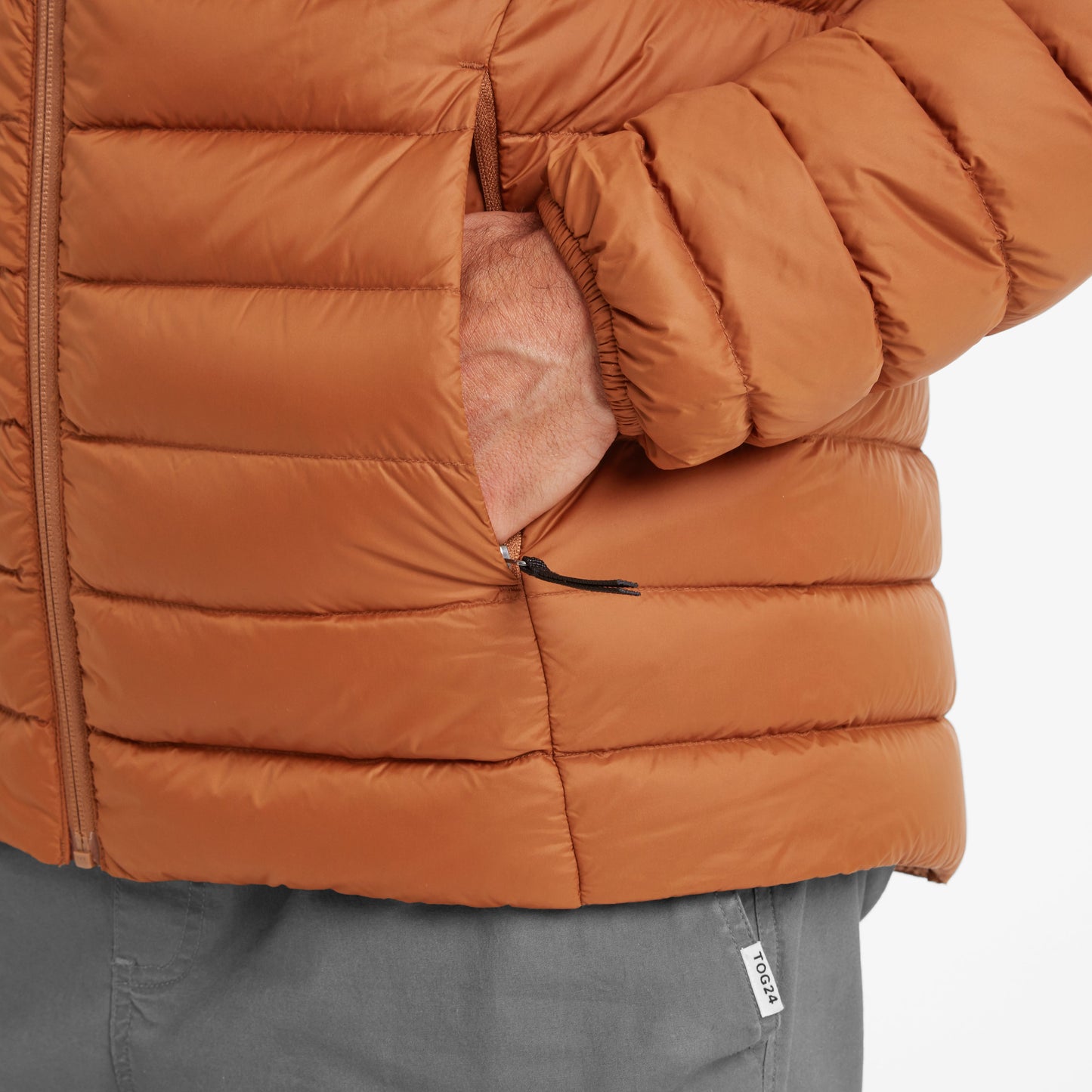 North Mens RDS Certified Down Jacket - Rust
