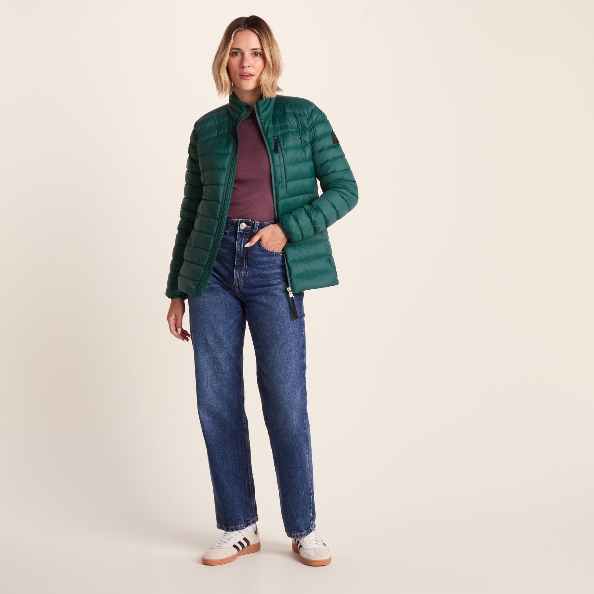 North Womens RDS Certified Down Jacket - Evergreen