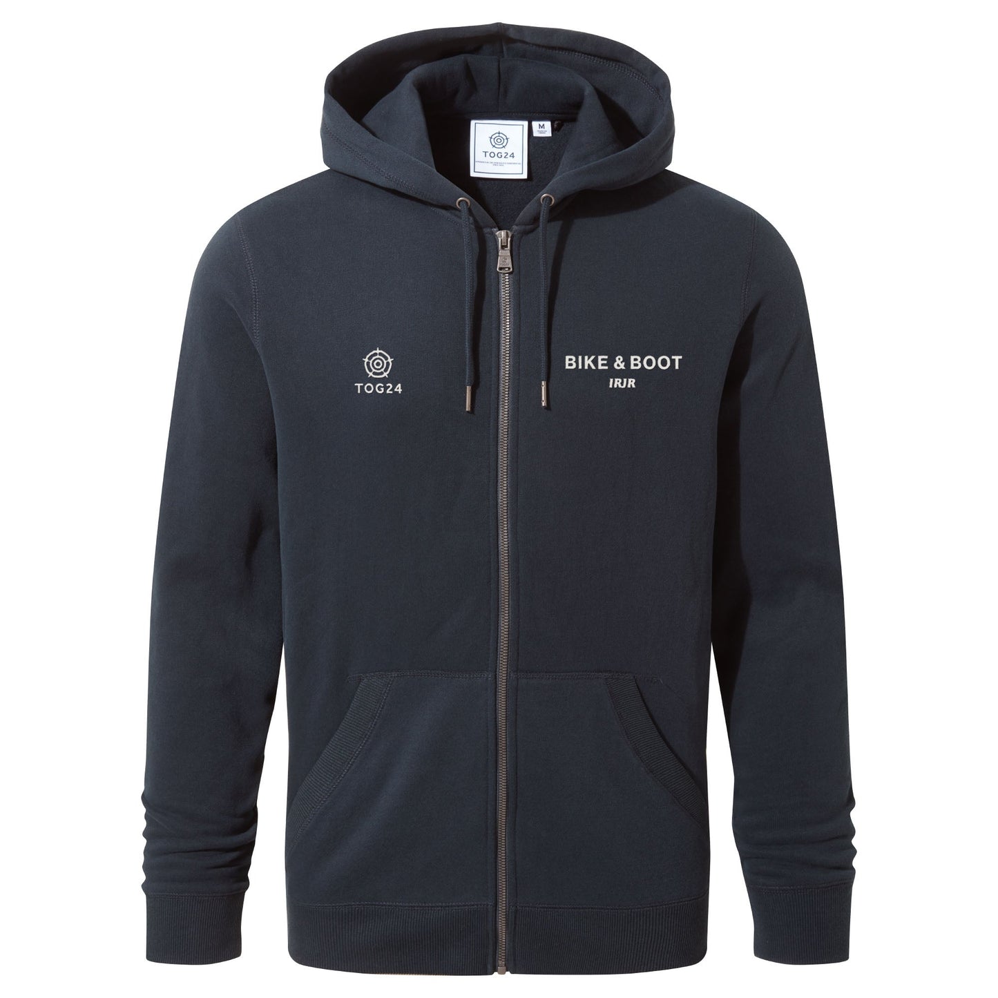 Bike & Boot Mens - Norwood Zip Hoody Dark Indigo