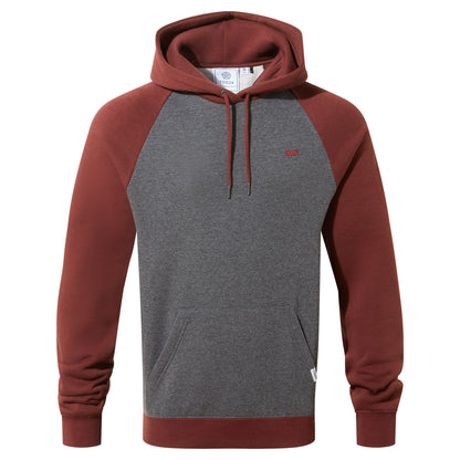 Noston Mens Supersoft Raglan Hoody - Port