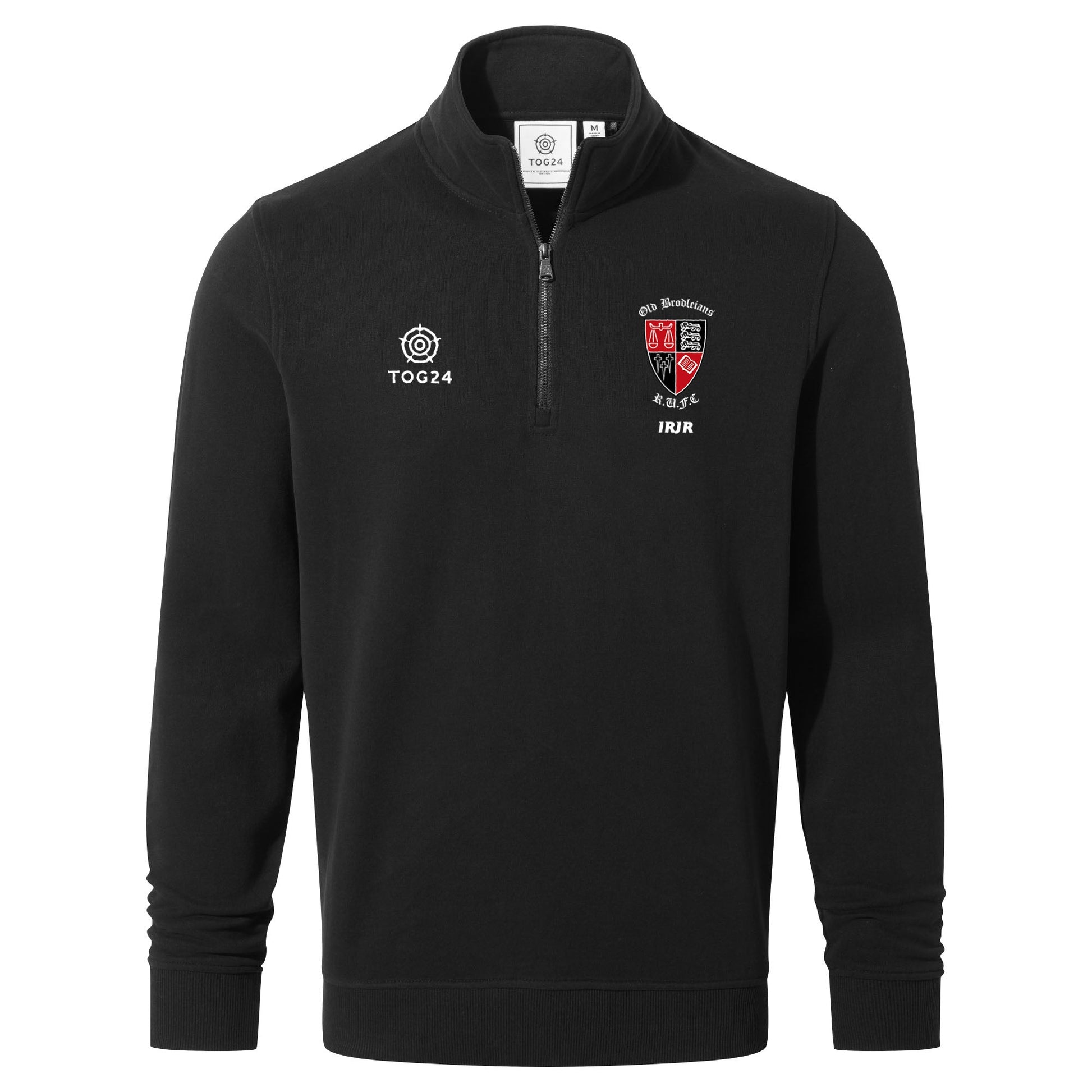 Old Brodleians Mens - Oakenshaw 1/4 Zip Neck Black
