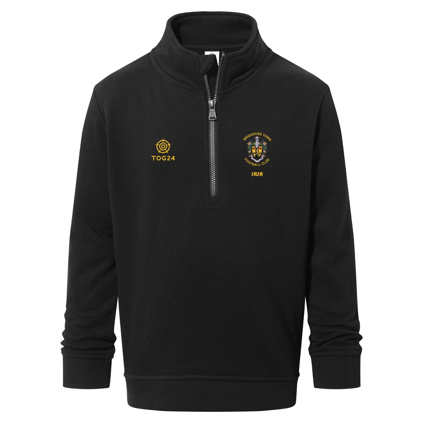 Brighouse Town FC Kids - Oakenshaw 1/4 Zip Neck Black
