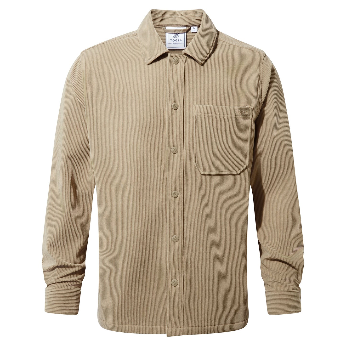 Olson Mens Chunky Corduroy Shacket - Walnut