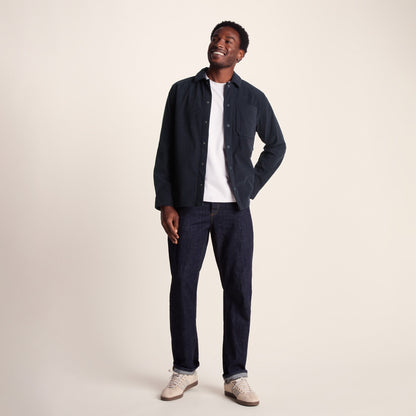 Olson Mens Chunky Corduroy Shacket - Dark Indigo