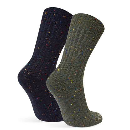 Opora 2Pack Mens Trek Socks - Khaki/Dark Indigo