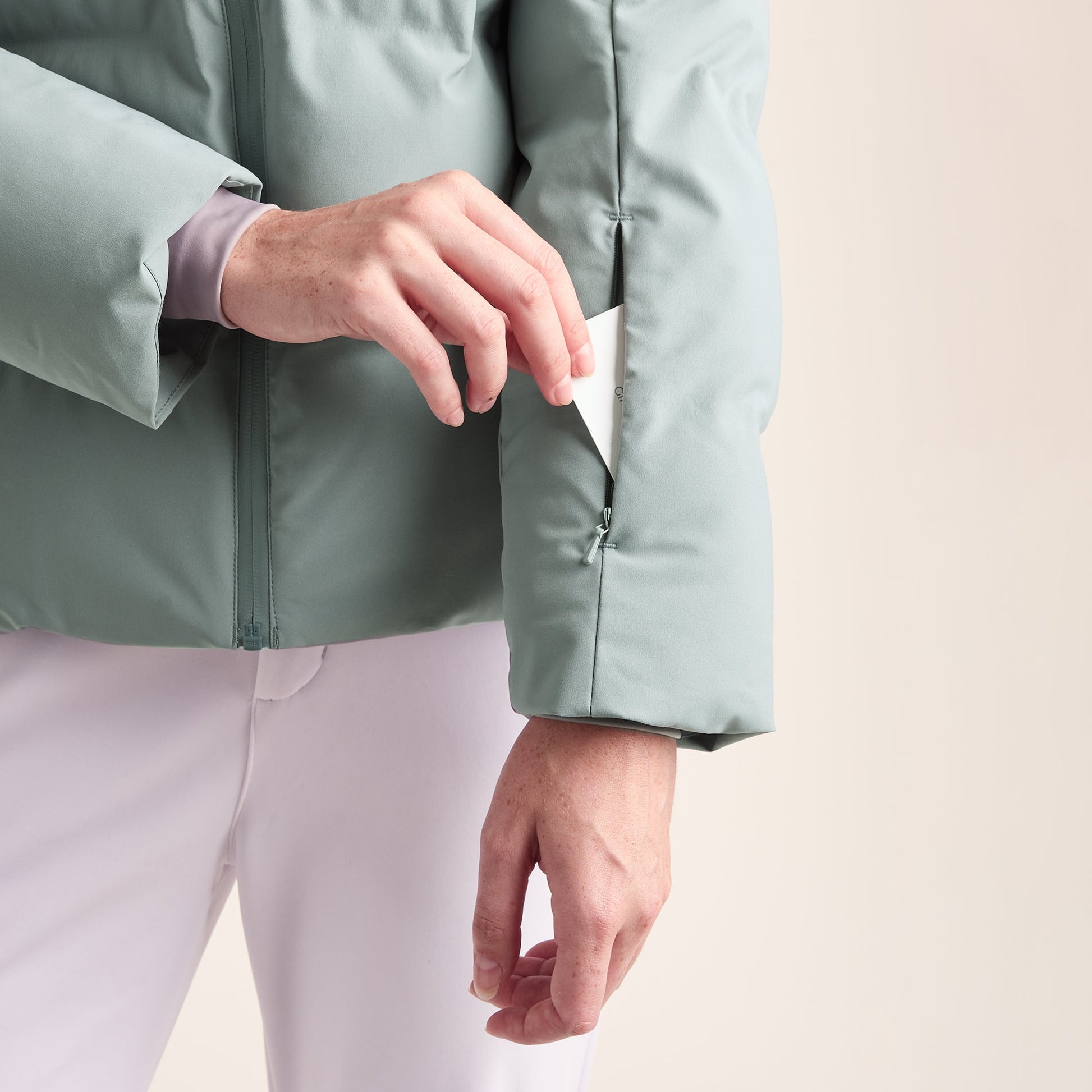 Orelle Womens Insulated Ski Jacket - Mist Grey