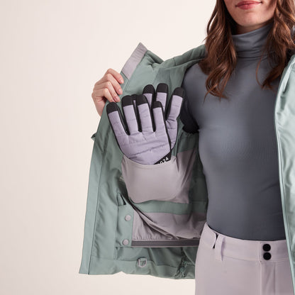 Orelle Womens Insulated Ski Jacket - Mist Grey