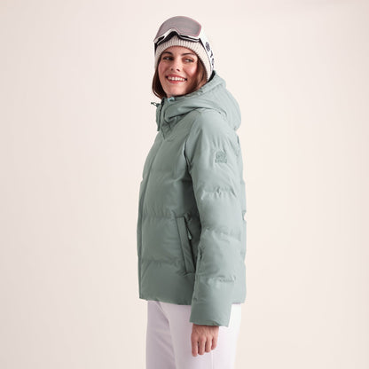 Orelle Womens Insulated Ski Jacket - Mist Grey