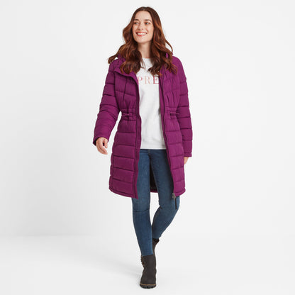 Orton Womens Padded Parka - Purple Berry
