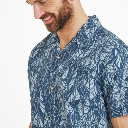 Otto Mens Short Sleeve Shirt - Night Sea Print