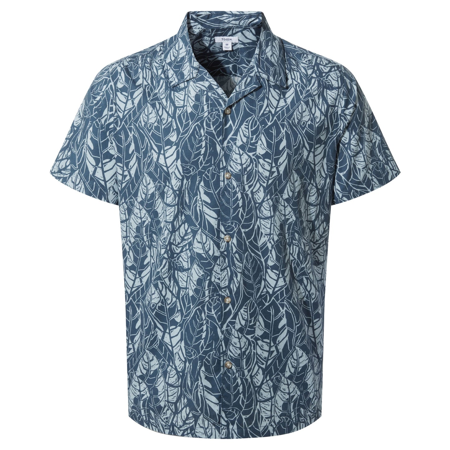 Otto Mens Short Sleeve Shirt - Night Sea Print