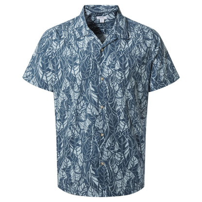 Otto Mens Short Sleeve Shirt - Night Sea Print