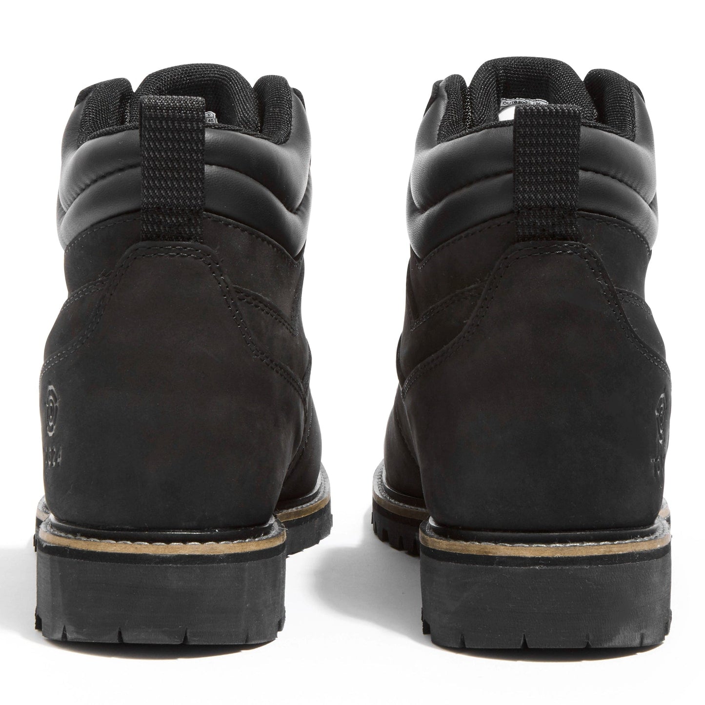 Outback Mens Leather Walking Boots - Black
