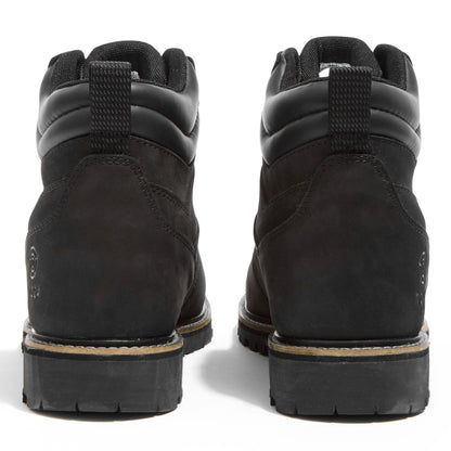 Outback Mens Leather Walking Boots - Black
