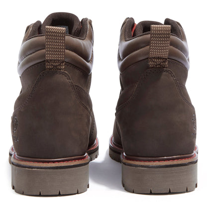 Outback Mens Leather Walking Boots - Chocolate Brown