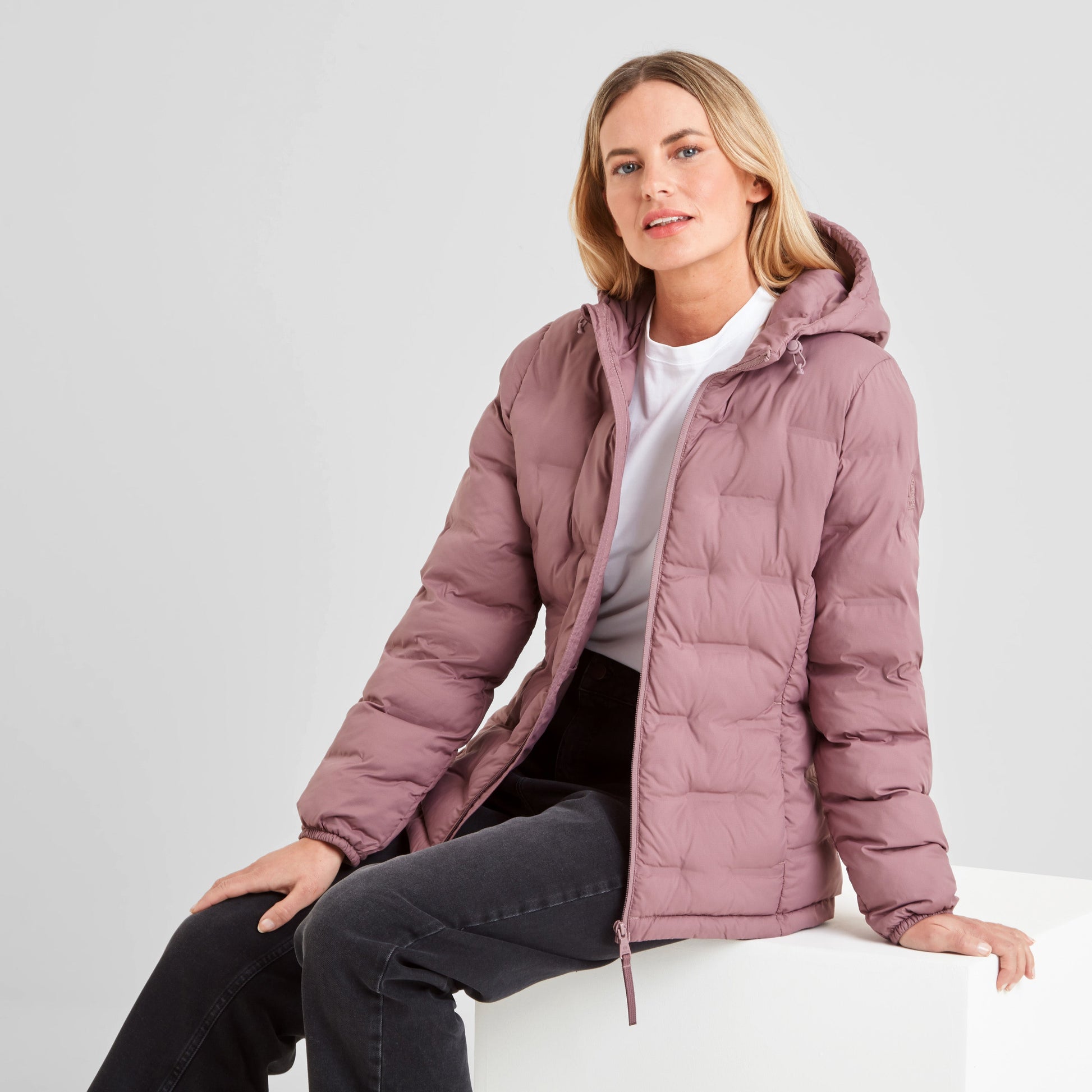 Palmer Womens Shower Resistant Insulated Jacket - Mauve
