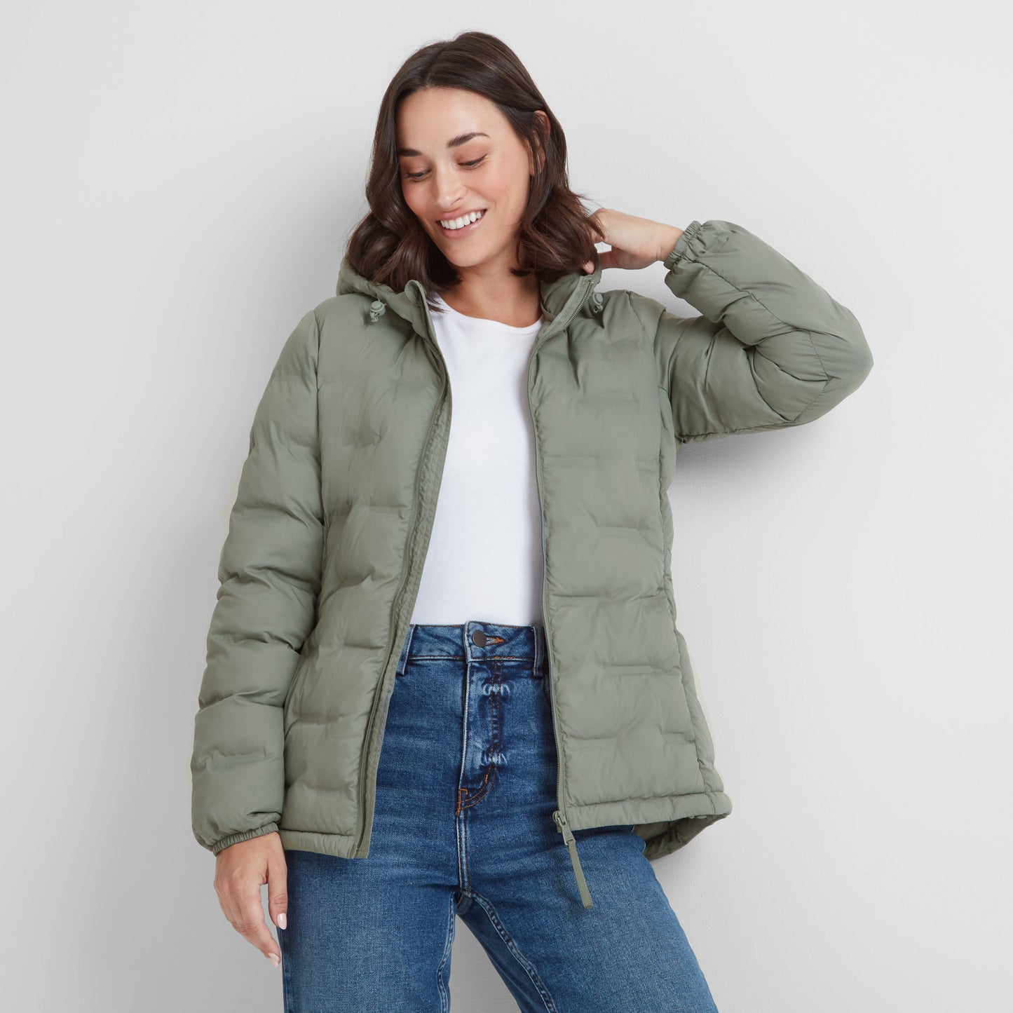 Palmer Womens Shower Resistant Insulated Jacket - Faded Khaki