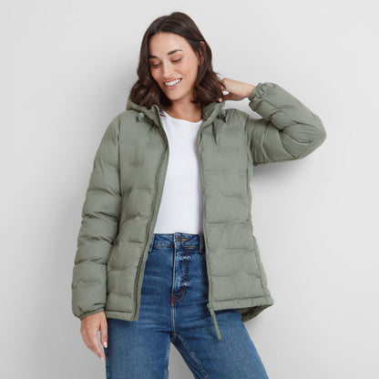 Palmer Womens Shower Resistant Insulated Jacket - Faded Khaki