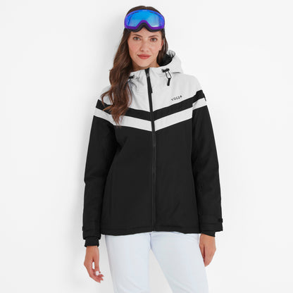 Panorama Womens Ski Jacket - Black/Optic White