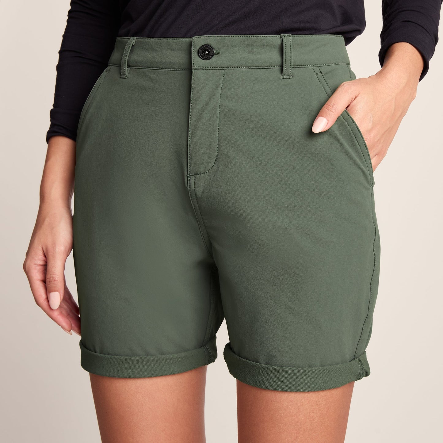 Path Womens Performance Shorts - Faded Khaki