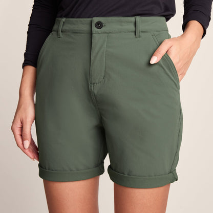 Path Womens Performance Shorts - Faded Khaki