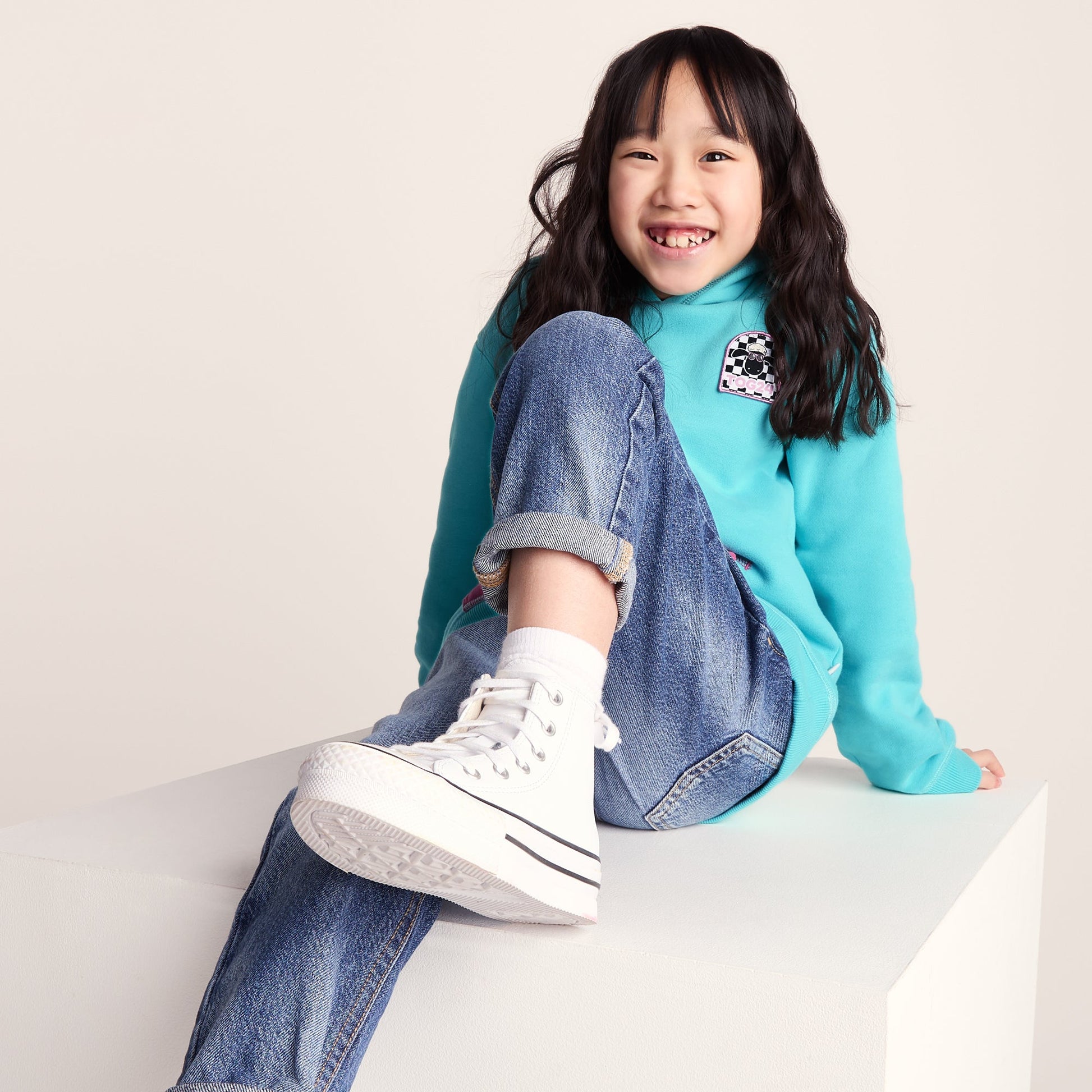 Pelibuey Kids Shaun the Sheep Hoody - Bubblegum Blue