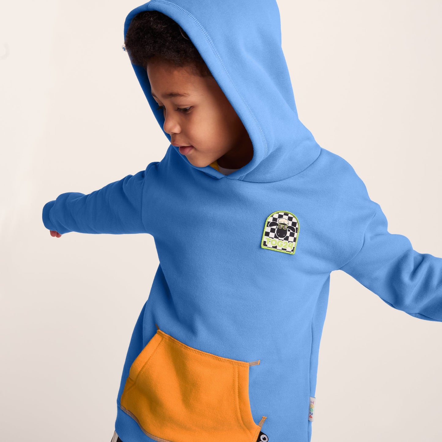 Pelibuey Kids Shaun the Sheep Hoody - Bluebell