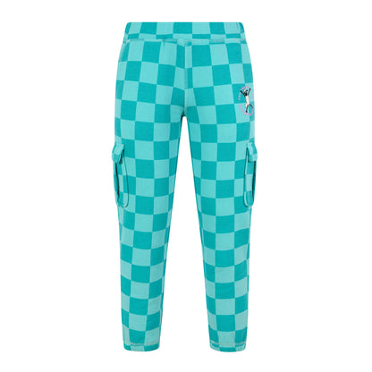 Polypay Kids Shaun the Sheep Sweat Pant - Spearmint/Bubblegum Checkerboard