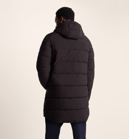 Preece Mens Long Shower Resistant Insulated Jacket - Black