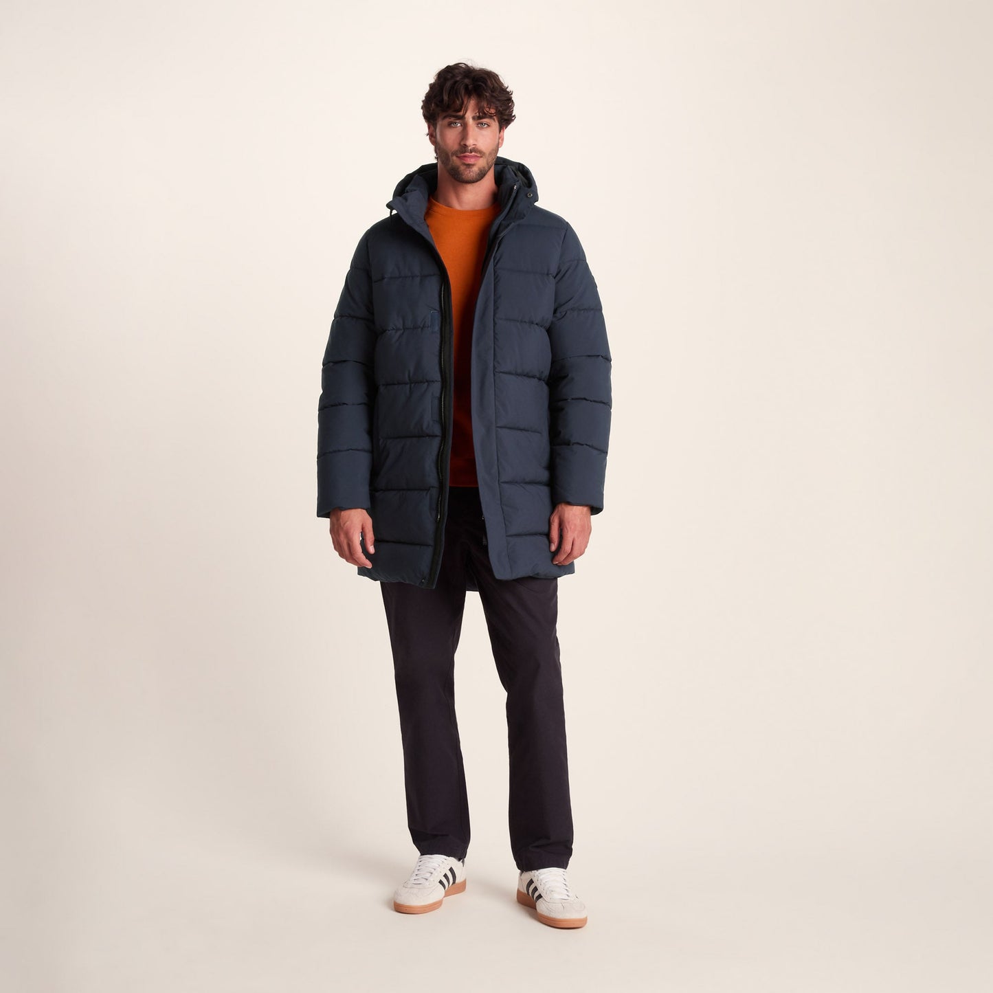 Preece Mens Long Shower Resistant Insulated Jacket - Dark Indigo
