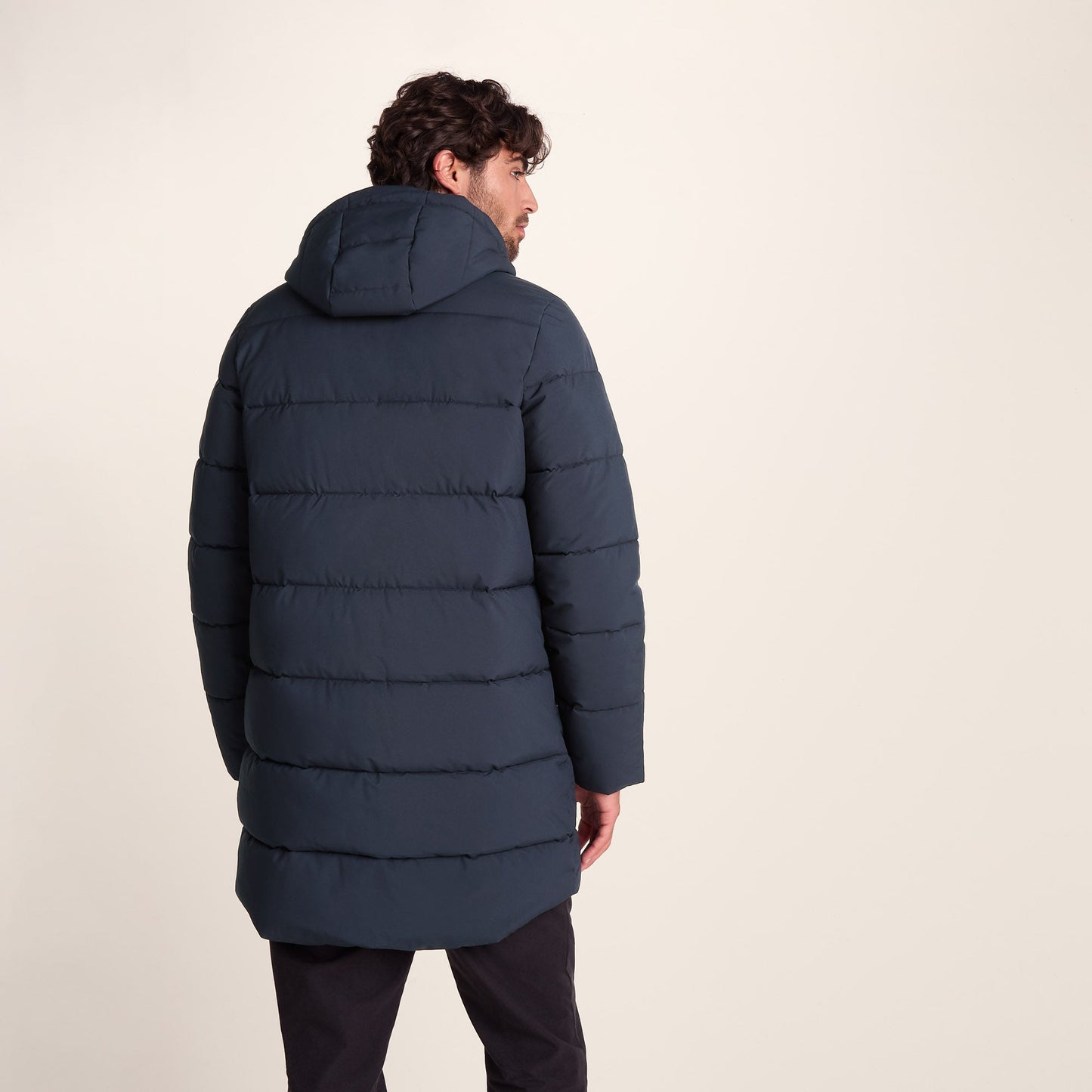 Preece Mens Long Shower Resistant Insulated Jacket - Dark Indigo