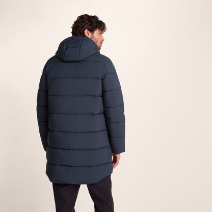 Preece Mens Long Shower Resistant Insulated Jacket - Dark Indigo