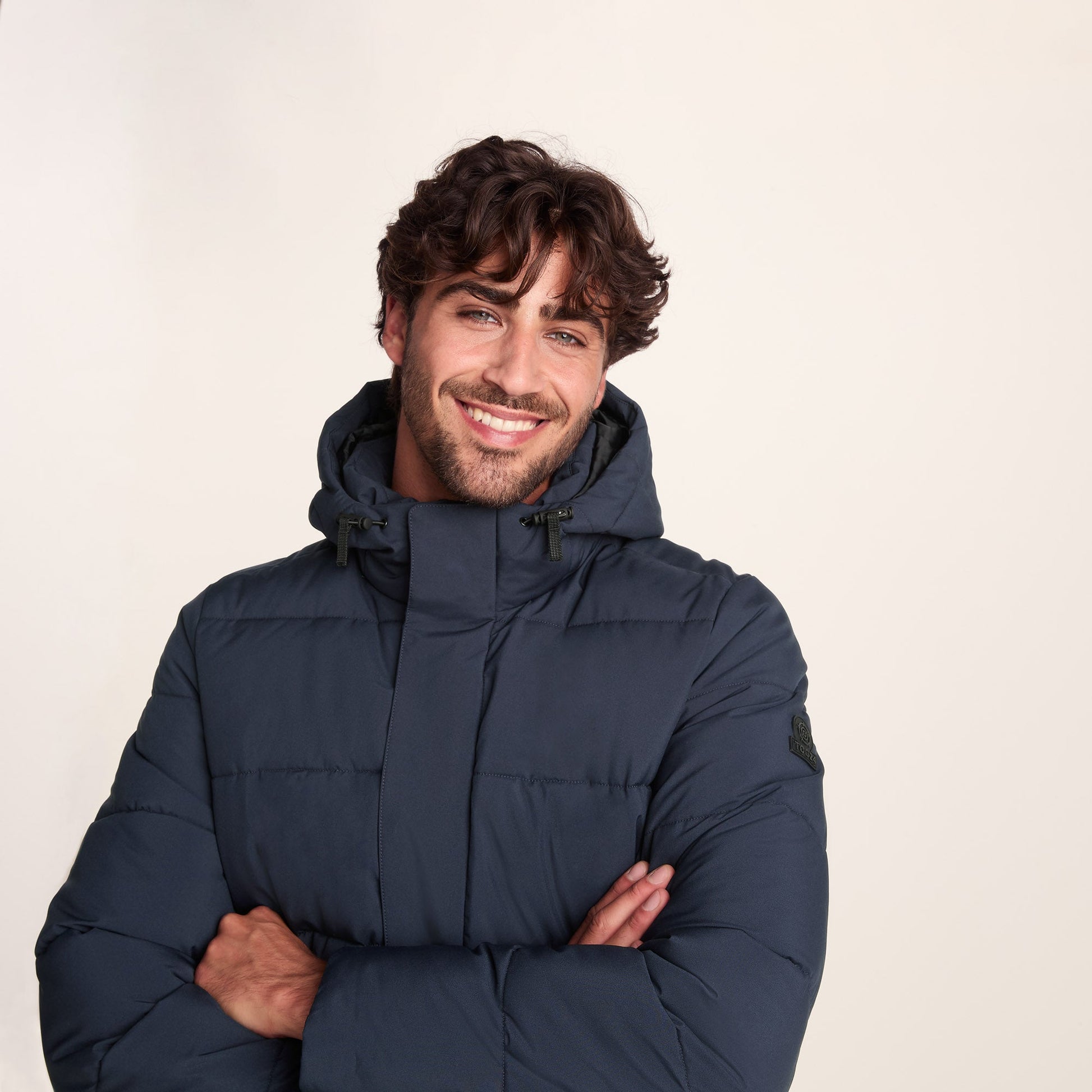 Preece Mens Long Shower Resistant Insulated Jacket - Dark Indigo