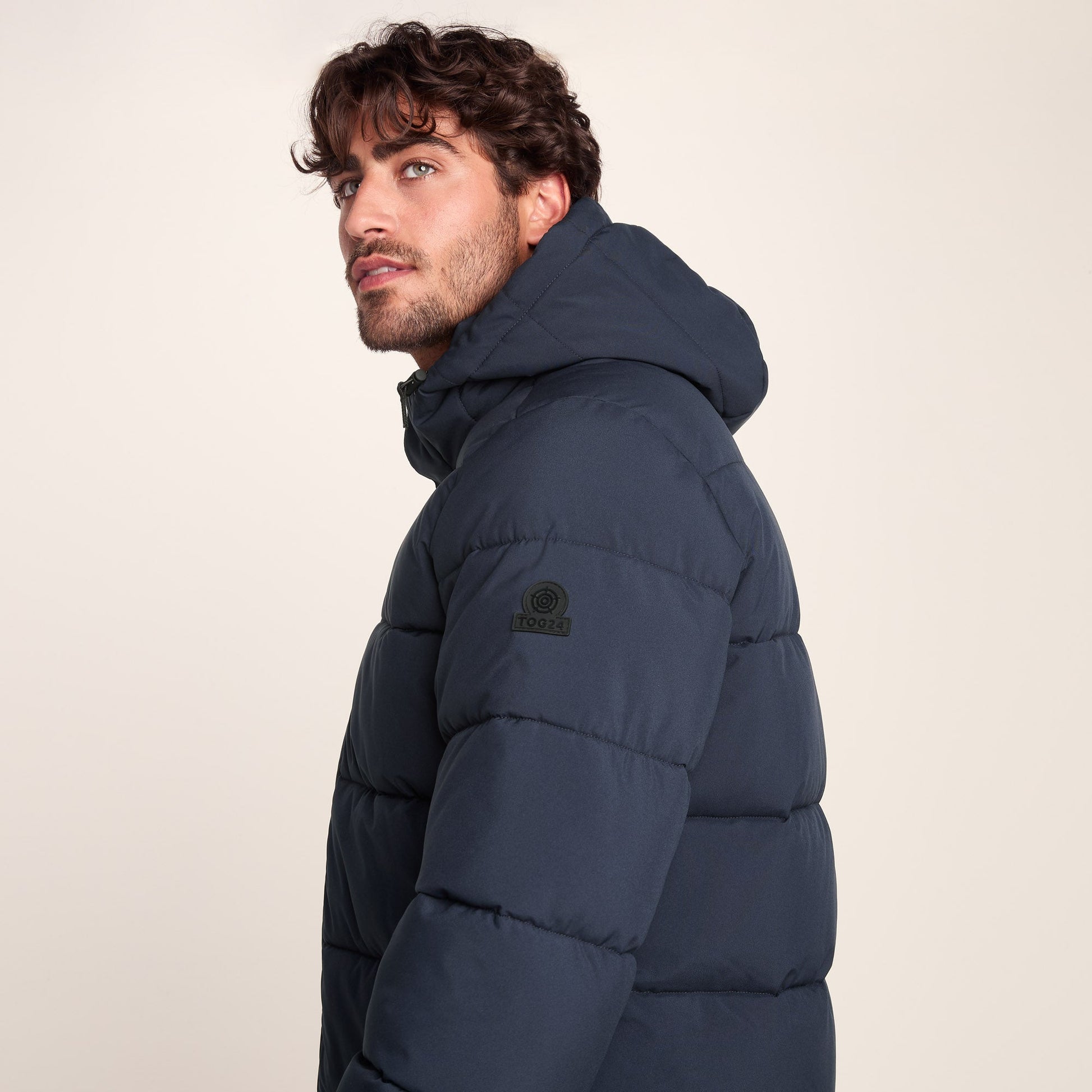 Preece Mens Long Shower Resistant Insulated Jacket - Dark Indigo