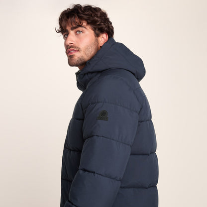 Preece Mens Long Shower Resistant Insulated Jacket - Dark Indigo