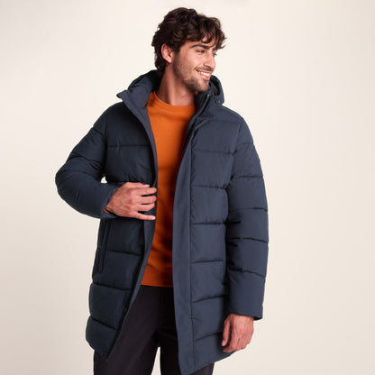 Preece Mens Long Shower Resistant Insulated Jacket - Dark Indigo